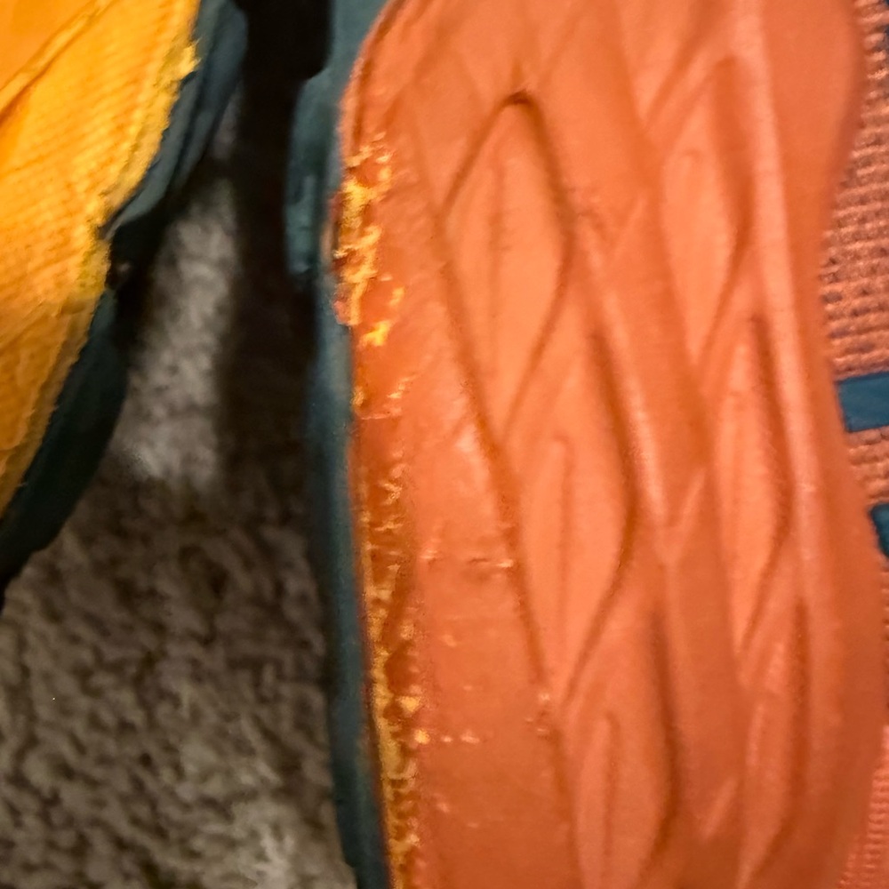 Hoka Speedgoat 5 men’s 9D lace up blue & orange trail running shoes - Picture 7 of 8